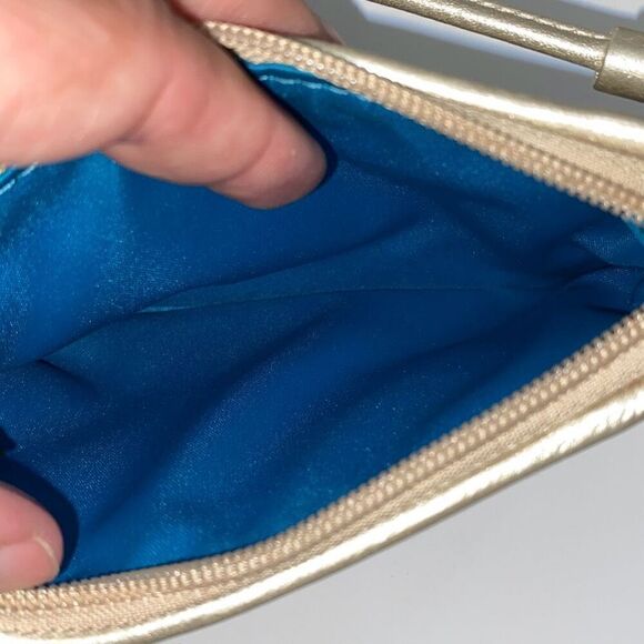 Coach Poppy Women's Tan Signature Logo Wristlet Handbag One Size - Picture 6 of 6